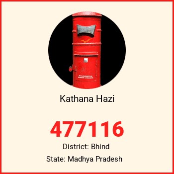 Kathana Hazi pin code, district Bhind in Madhya Pradesh