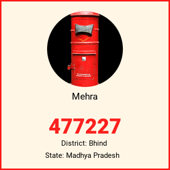 Mehra pin code, district Bhind in Madhya Pradesh