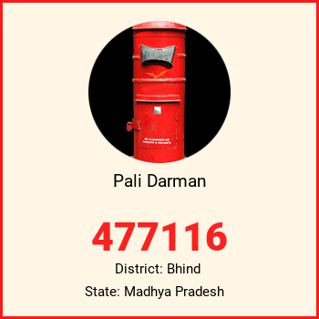 Pali Darman pin code, district Bhind in Madhya Pradesh