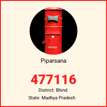Piparsana pin code, district Bhind in Madhya Pradesh