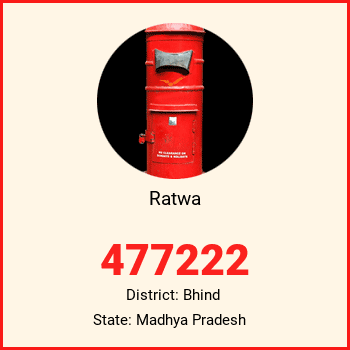 Ratwa pin code, district Bhind in Madhya Pradesh