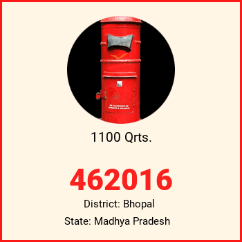 1100 Qrts. pin code, district Bhopal in Madhya Pradesh