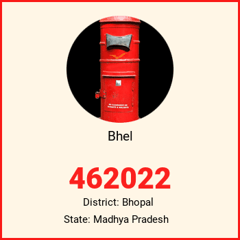Bhel pin code, district Bhopal in Madhya Pradesh