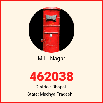 M.L. Nagar pin code, district Bhopal in Madhya Pradesh