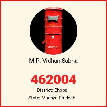 M.P. Vidhan Sabha pin code, district Bhopal in Madhya Pradesh