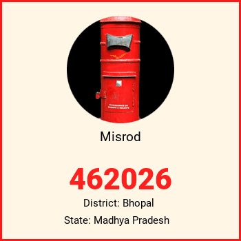 Misrod pin code, district Bhopal in Madhya Pradesh