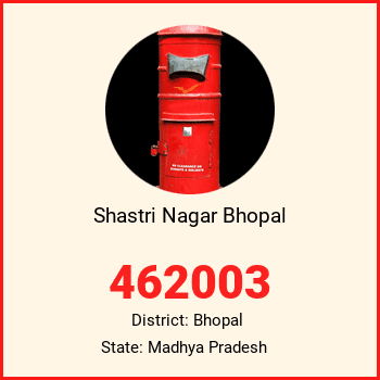 Shastri Nagar Bhopal pin code, district Bhopal in Madhya Pradesh