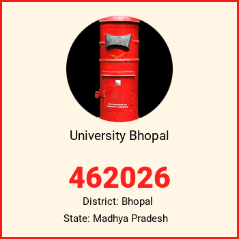 University Bhopal pin code, district Bhopal in Madhya Pradesh