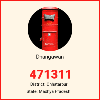 Dhangawan pin code, district Chhatarpur in Madhya Pradesh