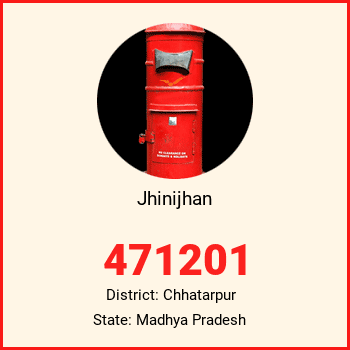 Jhinijhan pin code, district Chhatarpur in Madhya Pradesh