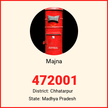 Majna pin code, district Chhatarpur in Madhya Pradesh