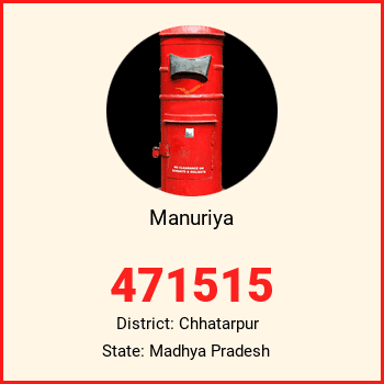 Manuriya pin code, district Chhatarpur in Madhya Pradesh