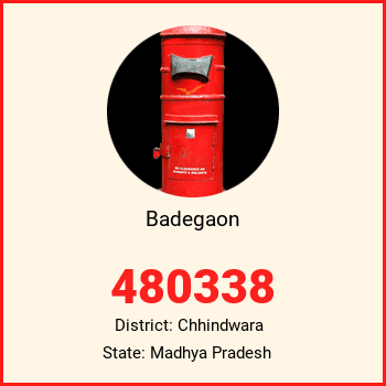 Badegaon pin code, district Chhindwara in Madhya Pradesh