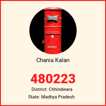 Chania Kalan pin code, district Chhindwara in Madhya Pradesh