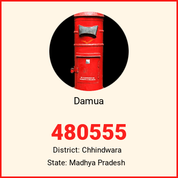 Damua pin code, district Chhindwara in Madhya Pradesh