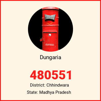 Dungaria pin code, district Chhindwara in Madhya Pradesh
