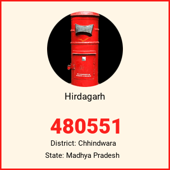 Hirdagarh pin code, district Chhindwara in Madhya Pradesh