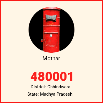 Mothar pin code, district Chhindwara in Madhya Pradesh