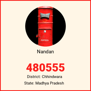 Nandan pin code, district Chhindwara in Madhya Pradesh