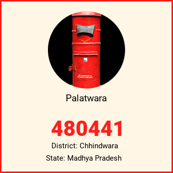 Palatwara pin code, district Chhindwara in Madhya Pradesh