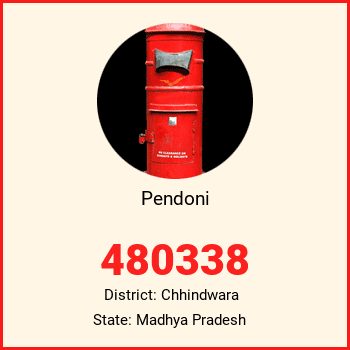 Pendoni pin code, district Chhindwara in Madhya Pradesh