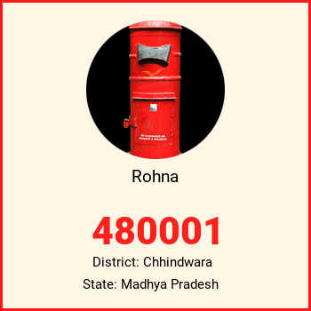 Rohna pin code, district Chhindwara in Madhya Pradesh