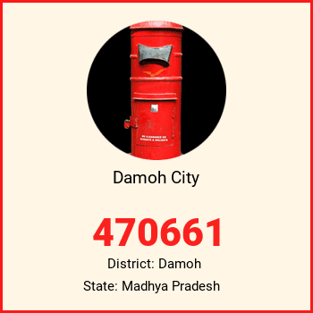 Damoh City pin code, district Damoh in Madhya Pradesh