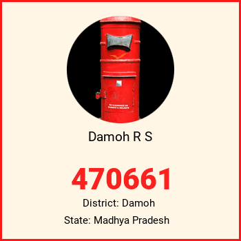 Damoh R S pin code, district Damoh in Madhya Pradesh