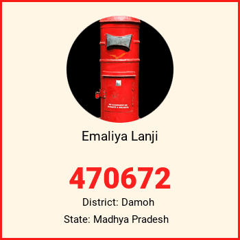 Emaliya Lanji pin code, district Damoh in Madhya Pradesh