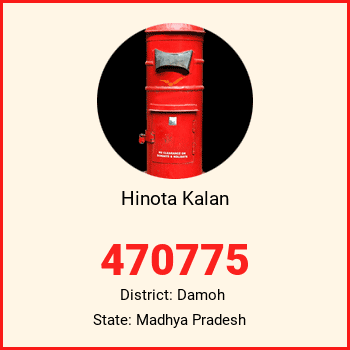 Hinota Kalan pin code, district Damoh in Madhya Pradesh