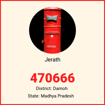 Jerath pin code, district Damoh in Madhya Pradesh