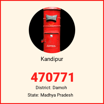 Kandipur pin code, district Damoh in Madhya Pradesh