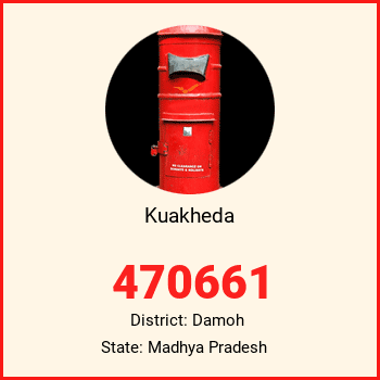 Kuakheda pin code, district Damoh in Madhya Pradesh