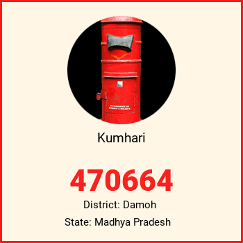 Kumhari pin code, district Damoh in Madhya Pradesh