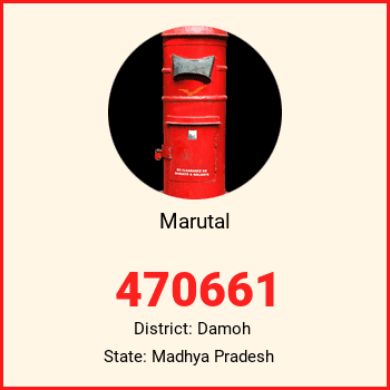 Marutal pin code, district Damoh in Madhya Pradesh