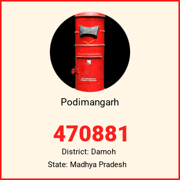 Podimangarh pin code, district Damoh in Madhya Pradesh