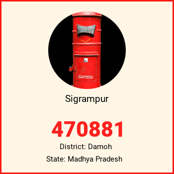 Sigrampur pin code, district Damoh in Madhya Pradesh