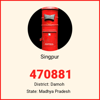Singpur pin code, district Damoh in Madhya Pradesh