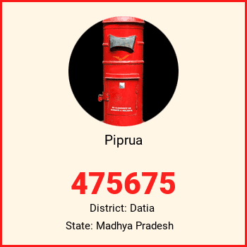 Piprua pin code, district Datia in Madhya Pradesh