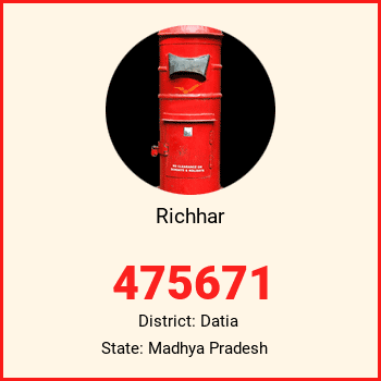 Richhar pin code, district Datia in Madhya Pradesh