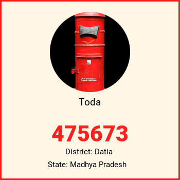 Toda pin code, district Datia in Madhya Pradesh