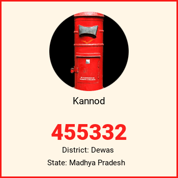 Kannod pin code, district Dewas in Madhya Pradesh