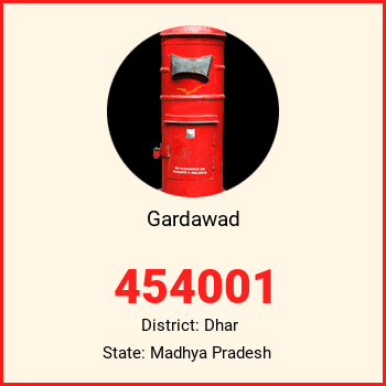 Gardawad pin code, district Dhar in Madhya Pradesh