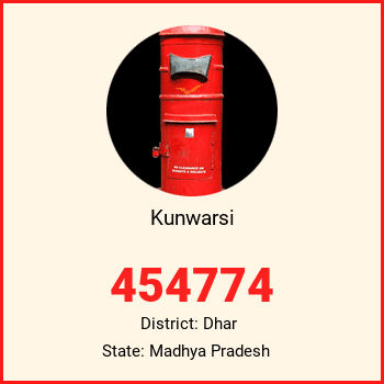 Kunwarsi pin code, district Dhar in Madhya Pradesh