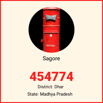 Sagore pin code, district Dhar in Madhya Pradesh