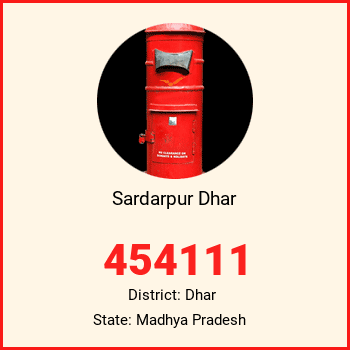 Sardarpur Dhar pin code, district Dhar in Madhya Pradesh