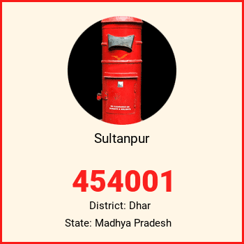 Sultanpur pin code, district Dhar in Madhya Pradesh