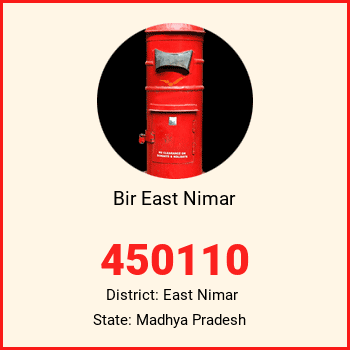 Bir East Nimar pin code, district East Nimar in Madhya Pradesh