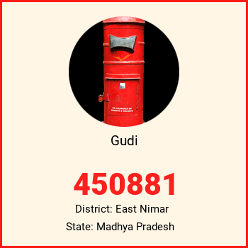 Gudi pin code, district East Nimar in Madhya Pradesh