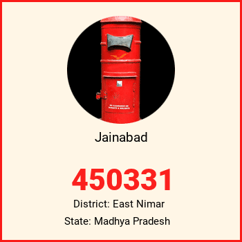 Jainabad pin code, district East Nimar in Madhya Pradesh